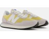 Кроссовки  New Balance 237 серые с желтым