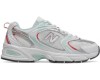 Кроссовки New Balance 530 белые с бирюзовым