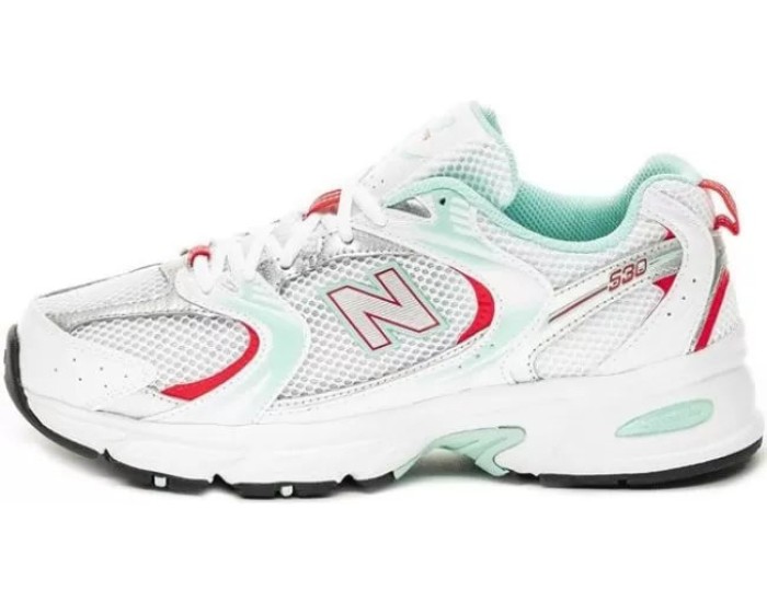 Кроссовки New Balance 530 белые с бирюзовым