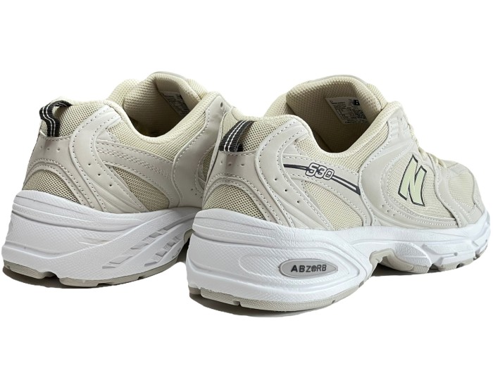 New Balance 530 мужские бежевые с черным