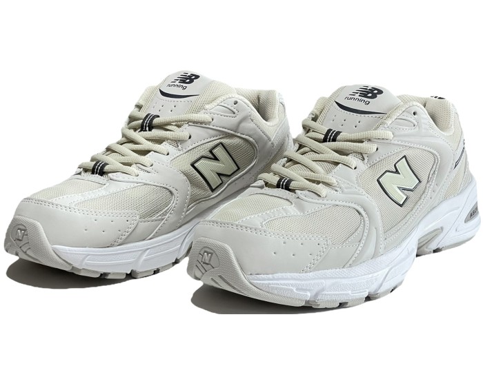 New Balance 530 мужские бежевые с черным