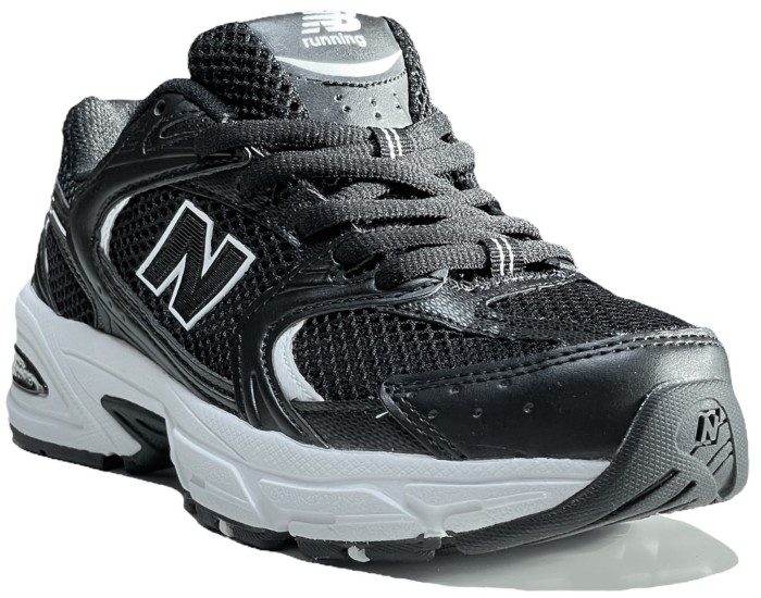 New Balance 530 черные с белым спортивные