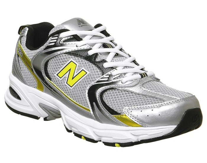 Кроссовки New Balance 530 мужские серые с желтым