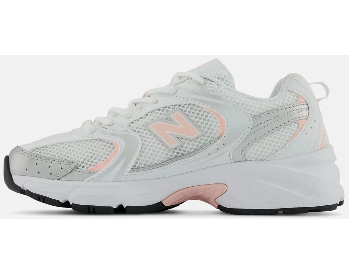 New Balance 530 White with cloud pink