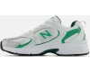 New Balance 530 White with nightwatch green