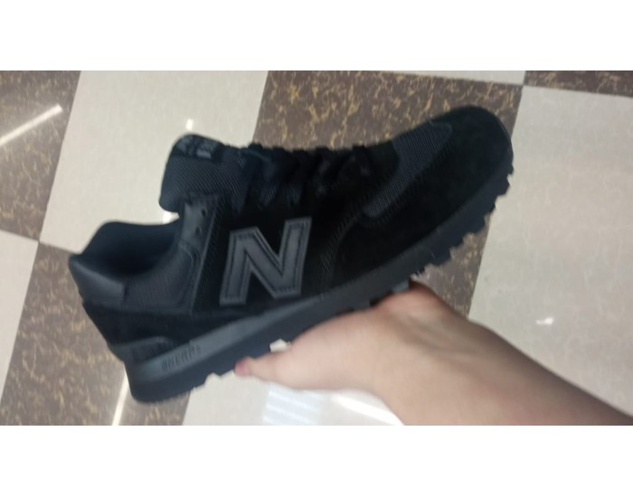 New Balance 574 All Black Eva полностью черные
