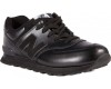 New Balance 574 All Black мужские кожаные