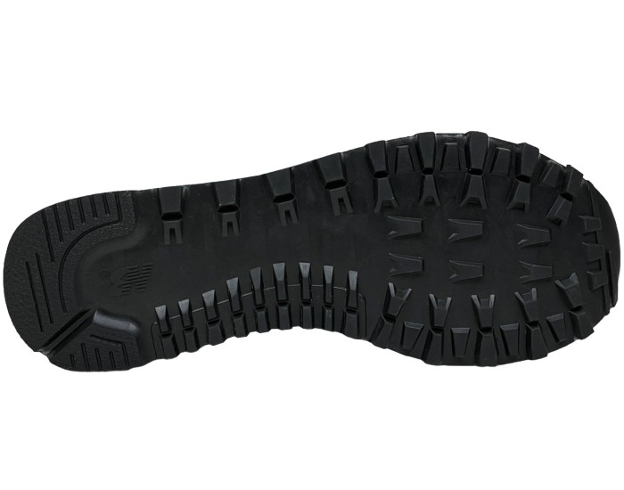 New Balance 574 Black White Big Size с мехом