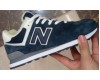 New Balance 574 Blue White Grey с мехом