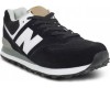 New Balance 574 Черно-серые замшевые