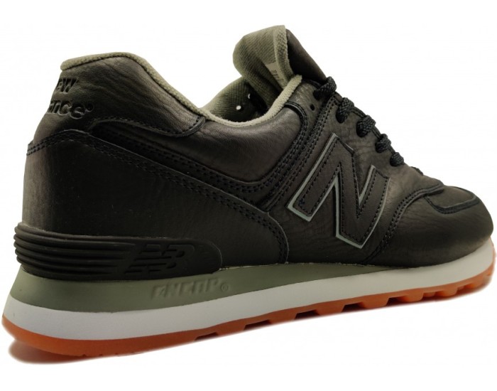 Кроссовки New Balance 574 женские черно-зеленые