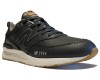 Кроссовки New Balance 574  мужские черные кожаные матовые