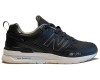 Кроссовки New Balance 574  мужские черные кожаные матовые