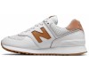 New Balance 574 Classic  женские бело-коричневые