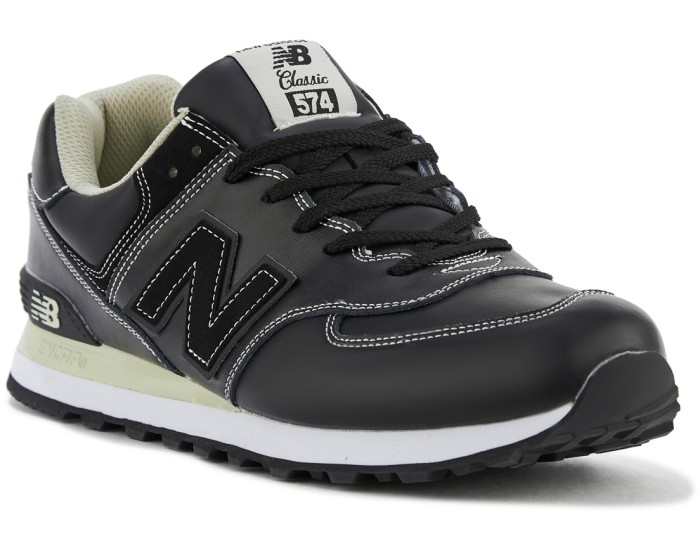 New Balance 574 classic fur black мужские черные