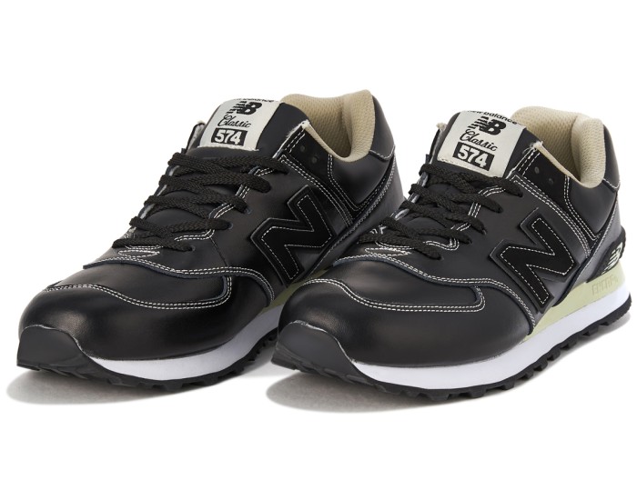 New Balance 574 classic fur black мужские черные