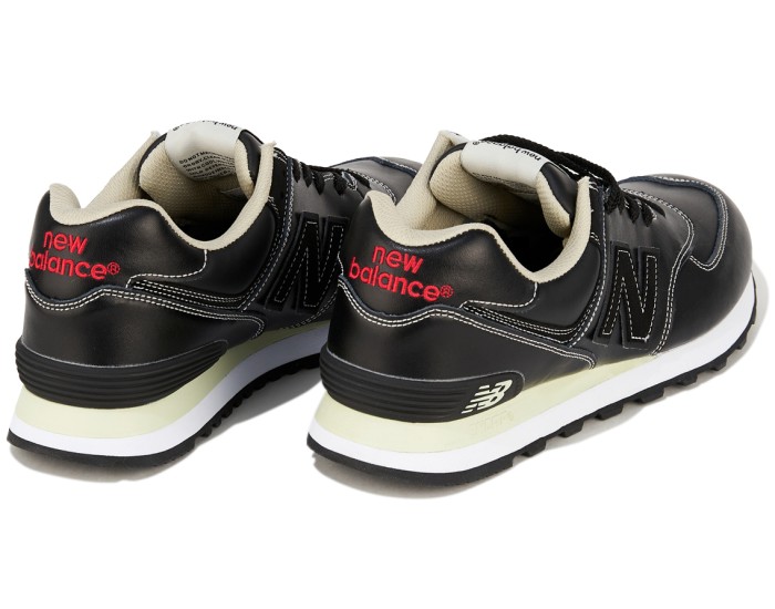 New Balance 574 classic fur black мужские черные