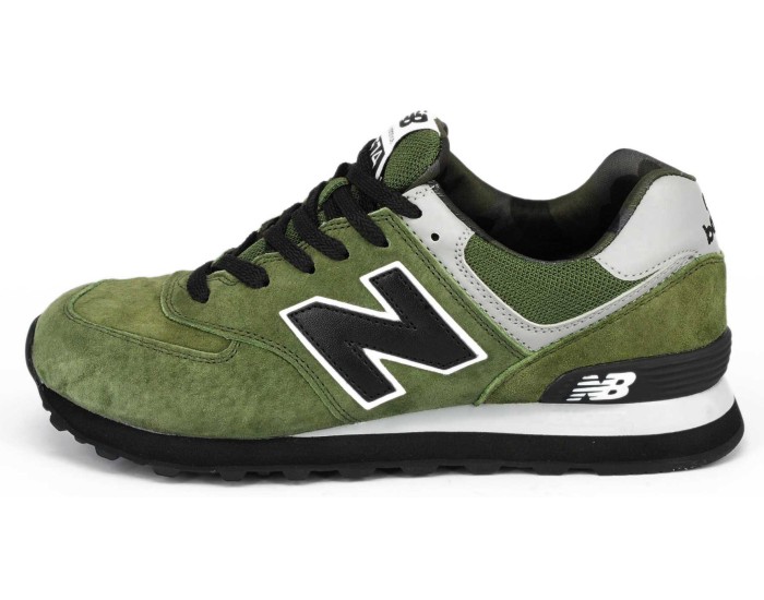 New Balance 574 classic green мужские зеленые