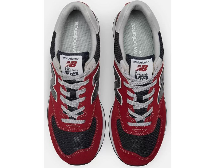 New Balance 574 Classic красные с синим для бега