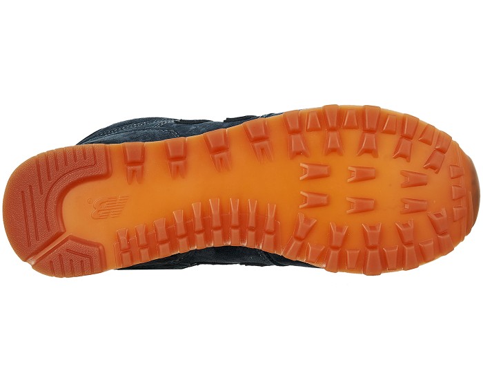 New Balance 574 deep blue мужские замшевые