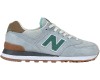 New Balance 574 голубые с зеленым женские