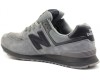 New Balance 574 Grey / Black серо-черные низкие мужские