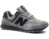 New Balance 574 Grey / Black серо-черные низкие мужские