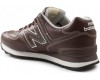 Кроссовки New Balance 574 Коричневые Кожаные