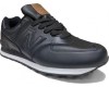 Кроссовки New Balance 574 Кожаные Матовые чёрные