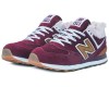 Кроссовки New Balance 574 Maroon зимние с мехом красные