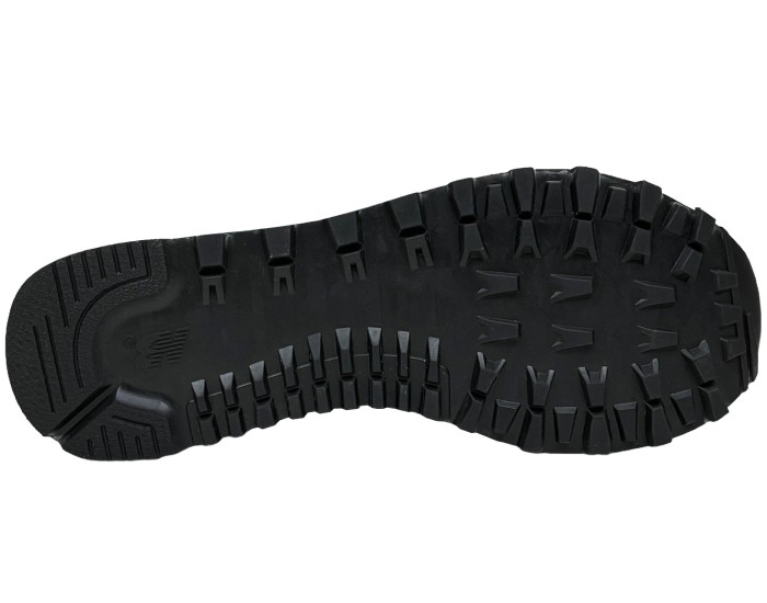 New Balance 574 Mid Black White Leather с мехом