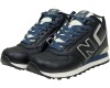 New Balance 574 Mid Blue Leather с мехом