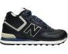 New Balance 574 Mid Blue Leather с мехом