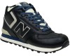 New Balance 574 Mid Blue Leather с мехом