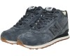 New Balance 574 Mid Deep Blue замшевые с мехом