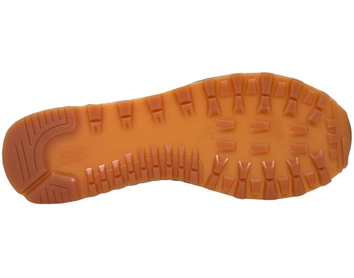 New Balance 574 Mid Deep Blue замшевые с мехом