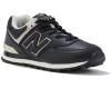 New Balance 574 мужские черные кожаные