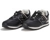 New Balance 574 мужские черные кожаные