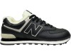 New Balance 574 мужские кожаные черные с мехом