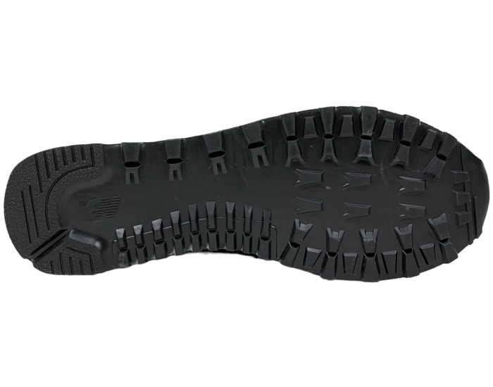 New Balance 574 мужские кожаные черные с мехом