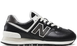 New Balance 574 Black кожаные