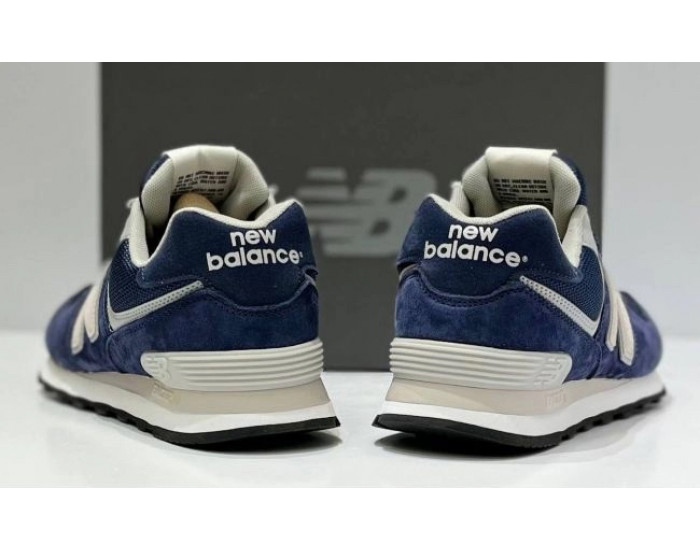 New Balance 574 Blue Cream White
