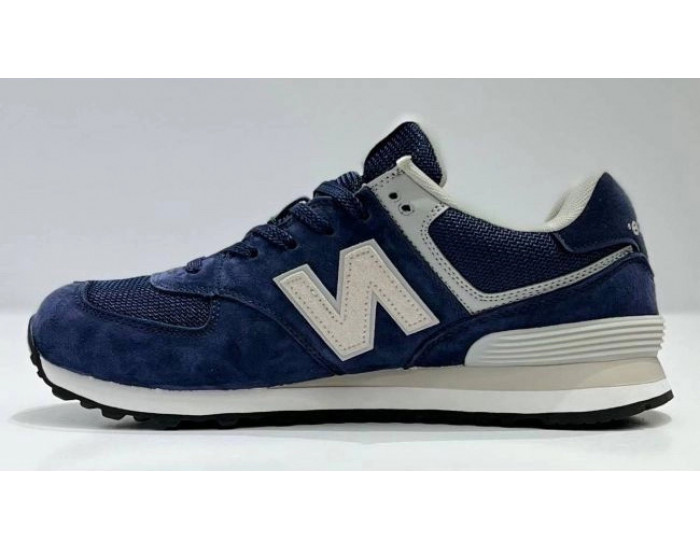 New Balance 574 Blue Cream White