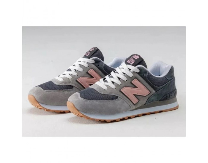 New Balance 574 Grey Purple Pink