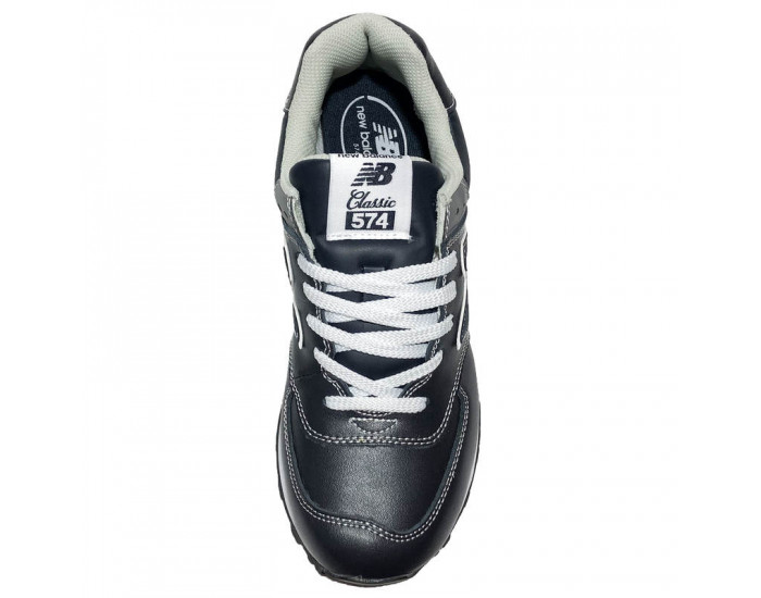New Balance 574 Leather Stone Blue