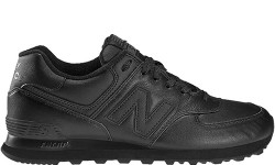 New Balance 574 Triple Black Leather