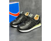 New Balance 574 Triple Black Кожаные