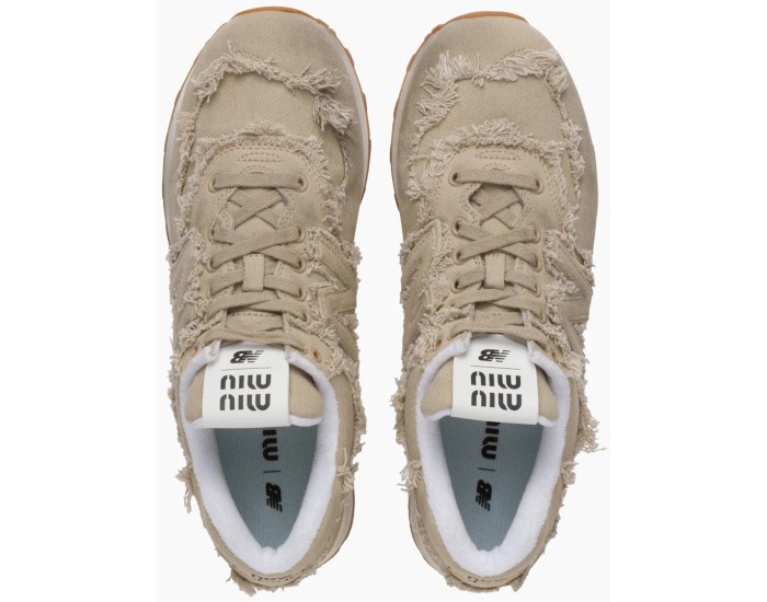 New Balance x Miu Miu 574 Denim Sneakers