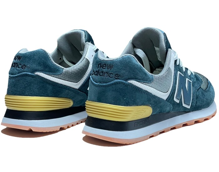 New Balance 574 Obsidian Blue/Grey/White мужские