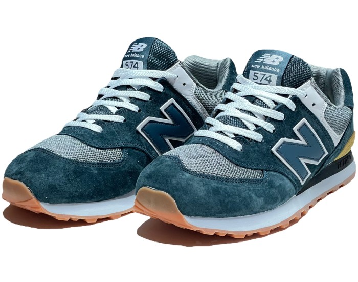 New Balance 574 Obsidian Blue/Grey/White мужские